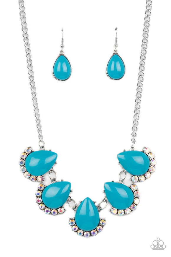 Paparazzi Necklace - Ethereal Exaggerations - Blue
