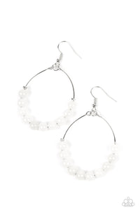 Paparazzi Earring - Catch a Breeze - White