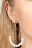 Paparazzi Earring - Catch a Breeze - White