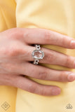 Paparazzi Ring - Devoted to Dazzle - White