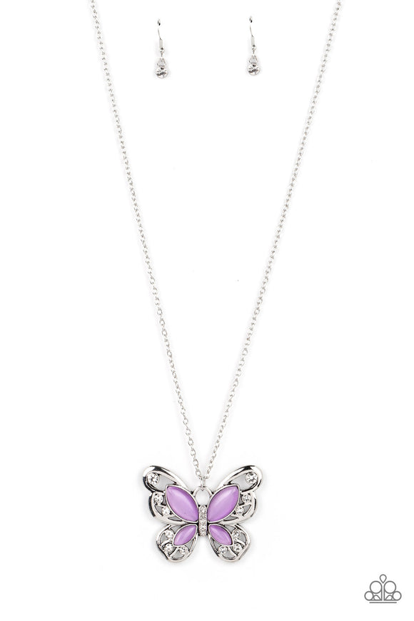 Paparazzi Necklace - Wings Of Whimsy - Purple