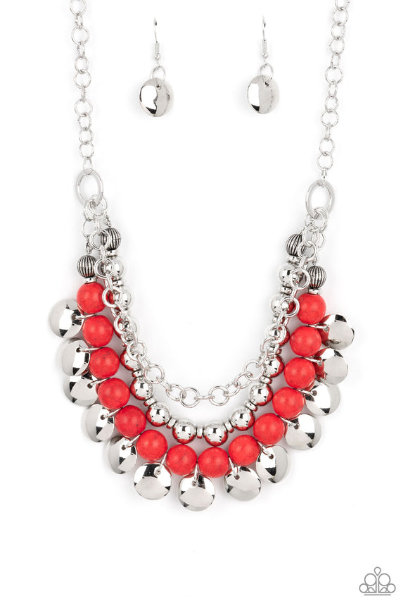 Paparazzi Necklace - Leave Her Wild - Red