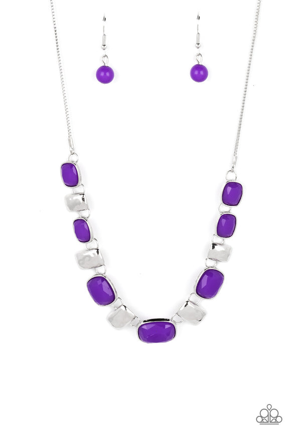 Paparazzi Necklace - Polished Parade - Purple