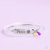 Paparazzi Bracelet - Flirting with Faith - Purple