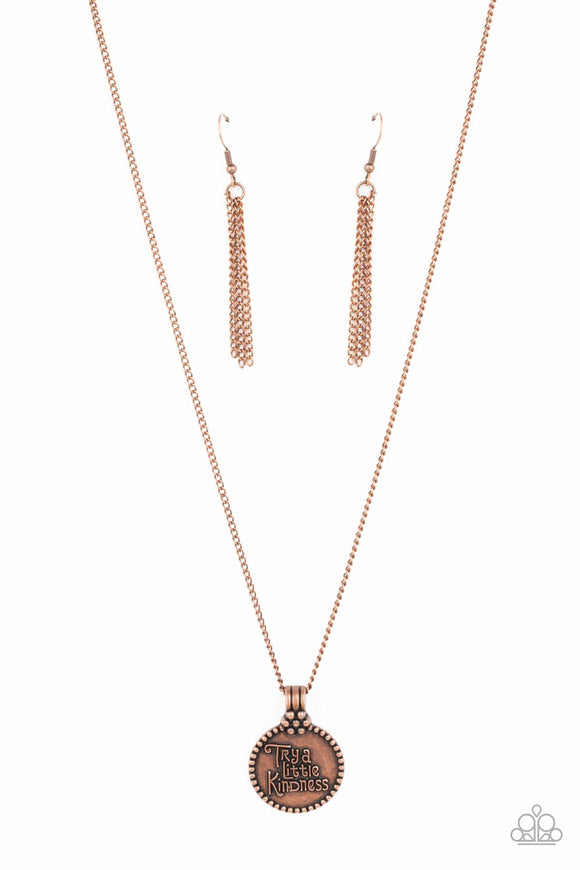 Paparazzi Necklace PREORDER - The KIND Side - Copper