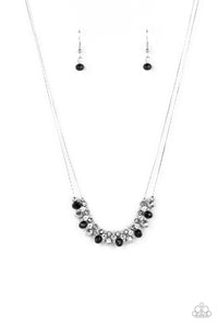 Paparazzi Necklace - Shimmering High Society - Black