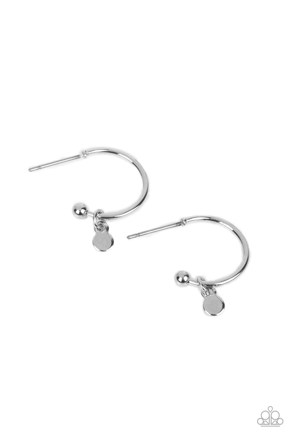 Paparazzi Earring - Modern Model - Silver Hoops