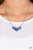 Paparazzi Necklace - Flash of Fringe - Blue