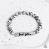 Paparazzi Urban Bracelet - Just Pray - Silver