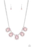 Paparazzi Necklace - Pearly Pond - Pink