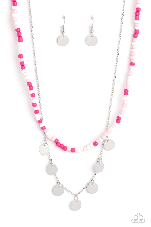 Paparazzi Necklace - Comet Candy - Pink