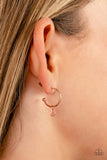 Paparazzi Earring - Modern Model - Copper Hoop