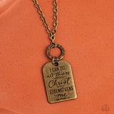 Paparazzi Necklace - Persevering Philippians - Brass