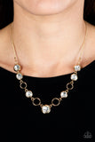 Paparazzi Necklace - Elegantly Elite - Gold