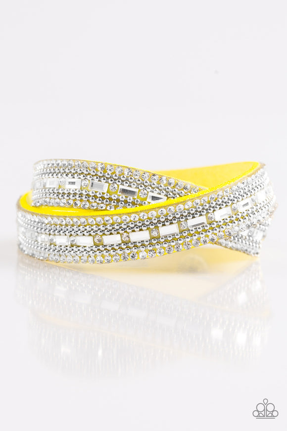 Paparazzi Urban Bracelet - Shimmer and Sass - Yellow