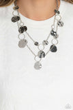 Paparazzi Necklace - Hammered Horizons - Silver