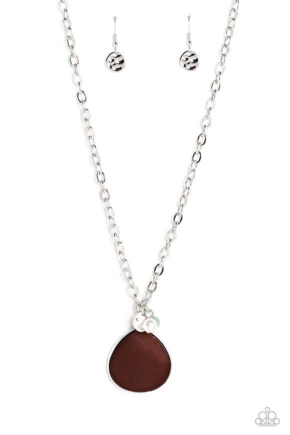 Paparazzi Necklace - I Put A SHELL On You - Brown