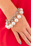 Paparazzi Bracelet - Word On Wall Street - White