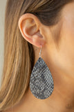 Paparazzi Earring - Hiss, Hiss - Silver