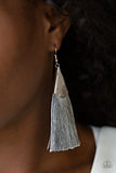 Paparazzi Earring - In Full PLUME - Silver
