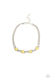 Paparazzi Bracelet - Smitten Sweethearts - Yellow