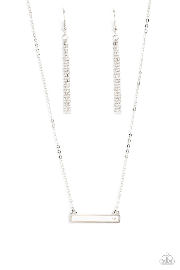 Paparazzi Necklace - Devoted Darling - White
