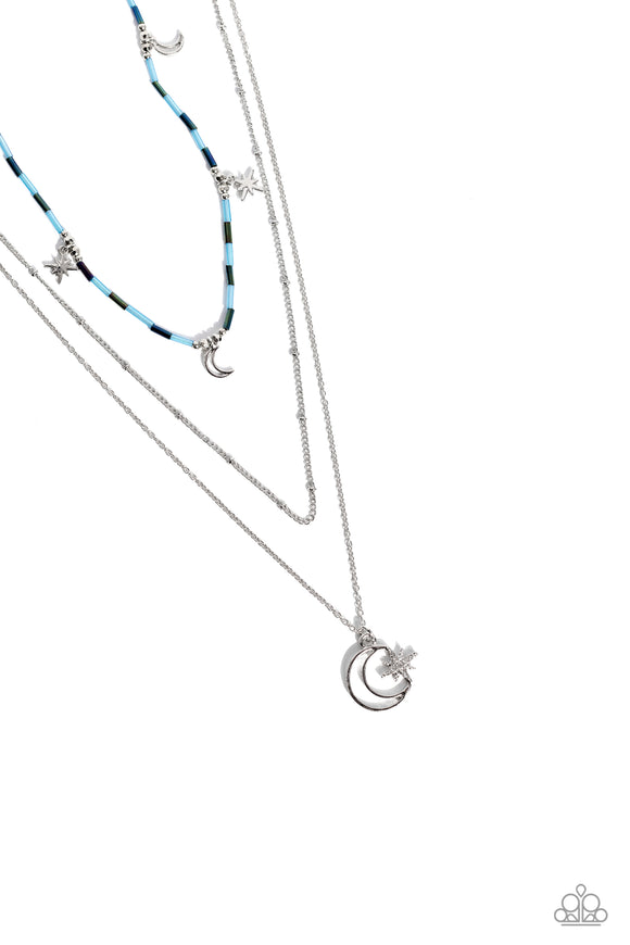 Paparazzi Necklace - Constant as the Stars - Blue