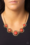 Paparazzi Necklace - Sophisticated Showcase - Red