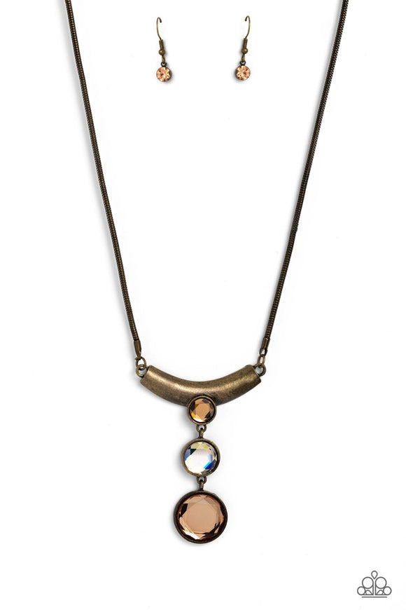 Paparazzi Necklace - Alluring Andante - Brass