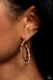 Paparazzi Earring - Braided Bravado - Gold