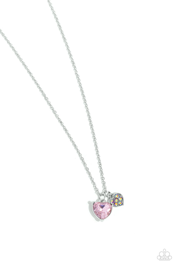 Paparazzi Necklace - Devoted Delicacy - Pink