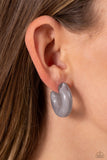 Paparazzi Earring - Acrylic Acclaim - Silver