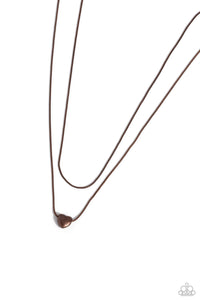 Paparazzi Necklace - Sweetheart Series - Copper