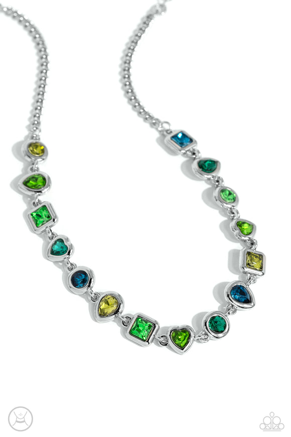 Paparazzi Necklace PREORDER - Abstract Admirer - Green