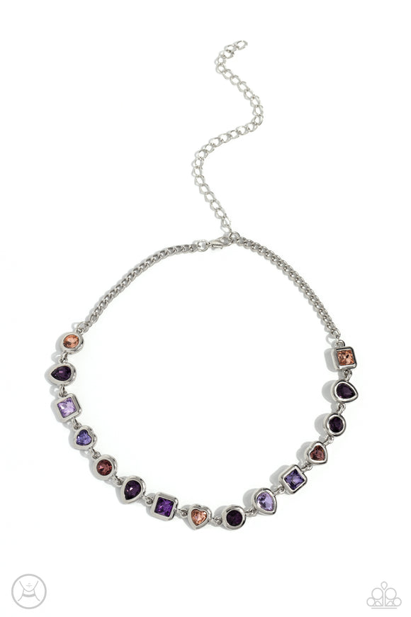 Paparazzi Necklace - Abstract Admirer - Purple