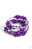 Paparazzi Bracelet - Compelling Clouds - Purple