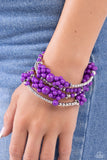 Paparazzi Bracelet - Compelling Clouds - Purple