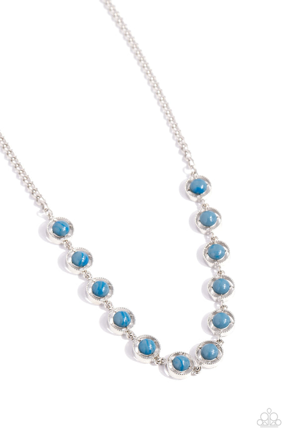 Paparazzi Necklace - Going Global - Blue