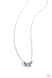 Paparazzi Necklace - Rolling the Dice - White
