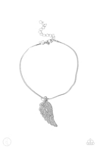 Paparazzi Anklet - Angelic Accent - White