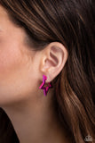 Paparazzi Earring - In A Galaxy STAR, STAR Away - Pink