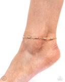 Paparazzi Anklet - Simple Sass - Gold