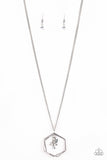 Paparazzi Necklace - Chicly Geocentric - Silver