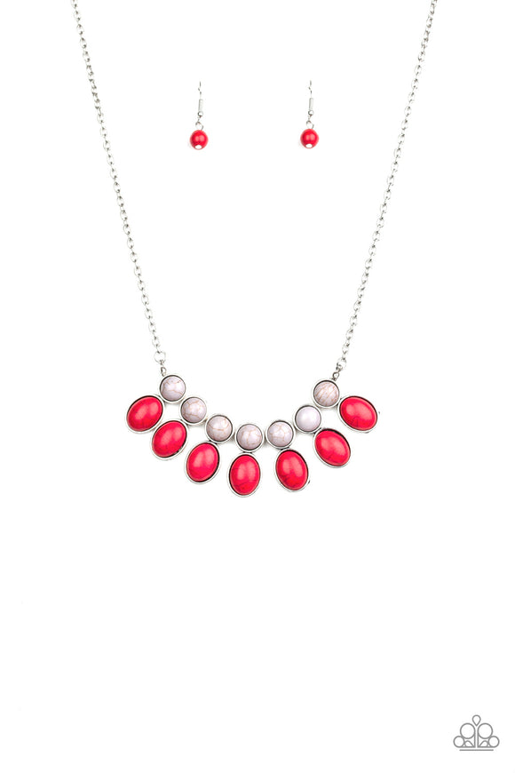 Paparazzi Necklace - Environmental Impact - Red
