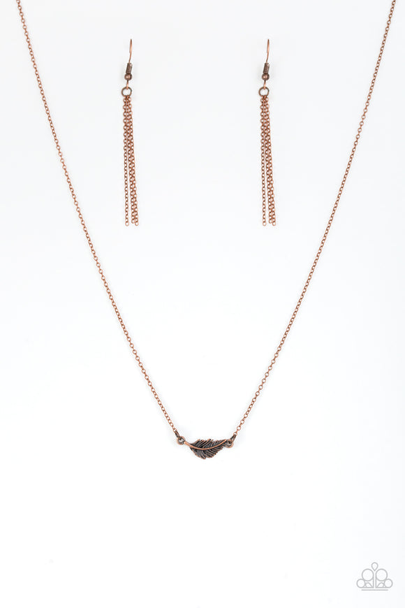 Paparazzi Necklace - In-Flight Fashion - Copper