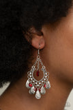 Paparazzi Earring - Musical Gardens - Red