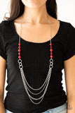 Paparazzi Necklace - Vividly Vivid - Red