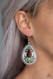 Paparazzi Earring - Instant REFLECT - Green