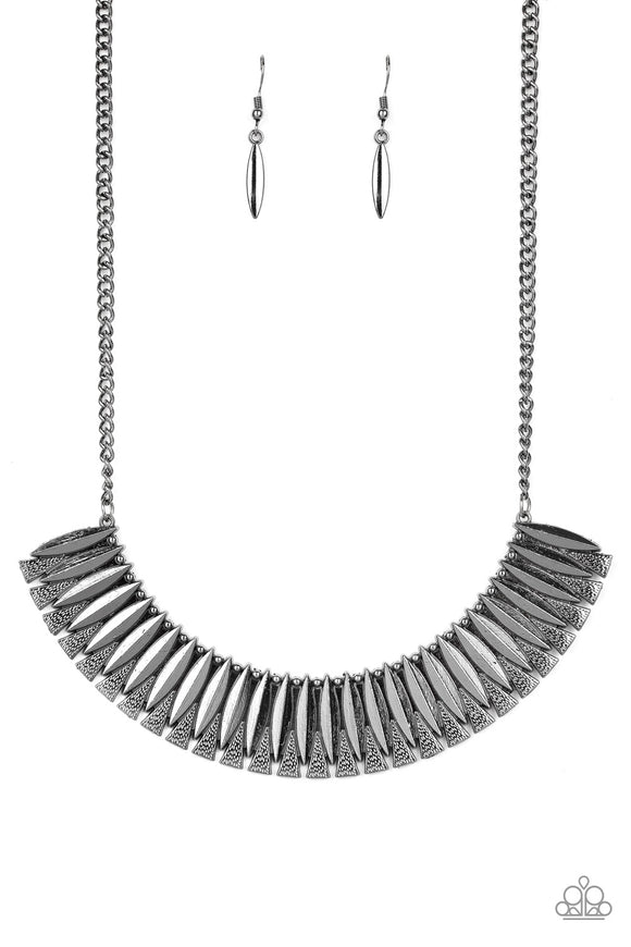 Paparazzi Accessories: Lip Locked - Black Necklace – Jewels N' Thingz  Boutique