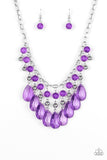 Paparazzi Necklace - Beauty School Drop Out - Purple